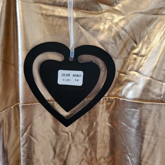 Club L Gold Metallic Midi Dress - Picture 4 of 6